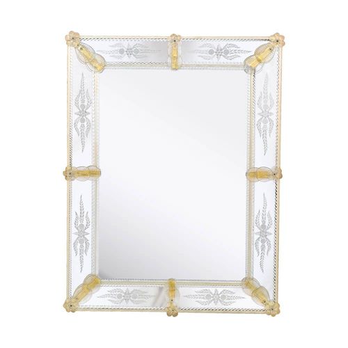 Wall-mounted mirror - GIULIVO - Sogni di Cristallo - venetian style / rectangular / Venetian glass