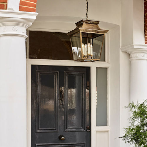 Pendant lamp - MEDSTEAD - VAUGHAN - brass / glass / contemporary