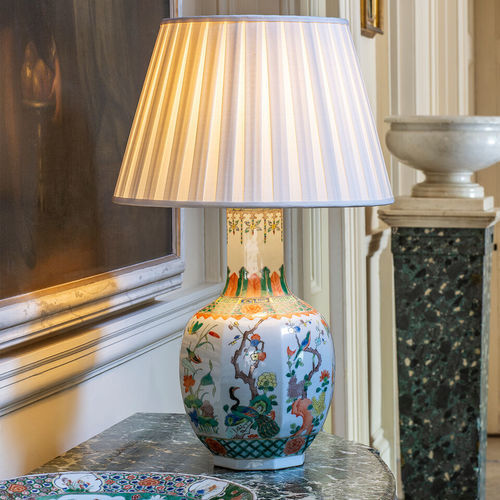 Table lamp - FAMILLE VERTE – BIRDS - VAUGHAN - ceramic / porcelain / contemporary