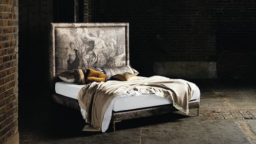 Double bed - FELIX 03 - Savoir Beds - traditional / upholstered / with headboard