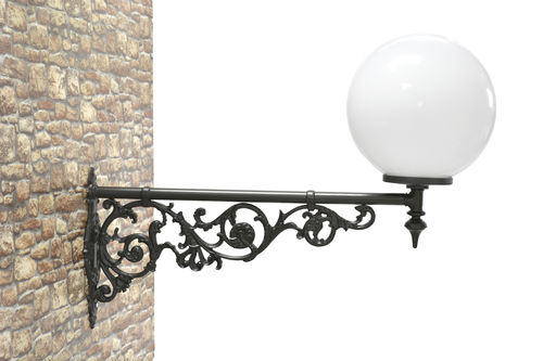Traditional wall light - ME501.GLOB400 - KRONEMAG MILLENIUM srl - outdoor / cast iron / spherical
