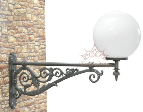 Traditional wall light - ME502.GLOB400 - KRONEMAG MILLENIUM srl - outdoor / cast iron / spherical
