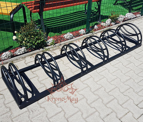 Floor-mounted bike rack - BIKE-6.S - KRONEMAG MILLENIUM srl - metal / commercial / for public space