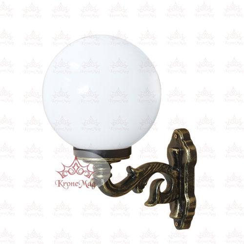 Traditional wall light - TA-100-GLOBE 200 - KRONEMAG MILLENIUM srl - outdoor / cast aluminum / spherical