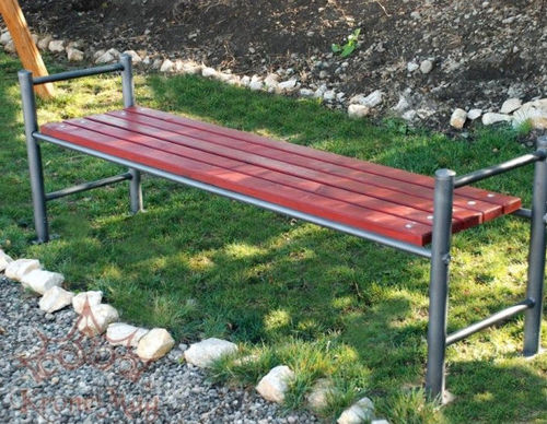 Contemporary public bench - GOTHENBURG - KRONEMAG MILLENIUM srl - wooden / metal / without backrest