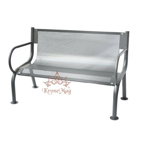 Contemporary public bench - KASSEL2 - KRONEMAG MILLENIUM srl - metal / with backrest / with armrests