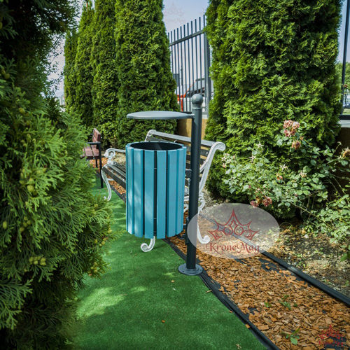 Public trash can URBAN.1.RVL.R.C.V2 KRONEMAG MILLENIUM srl floor