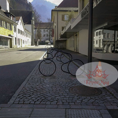 Floor-mounted bike rack - BICYCLE-2 - KRONEMAG MILLENIUM srl - original design / for public space / for urban areas