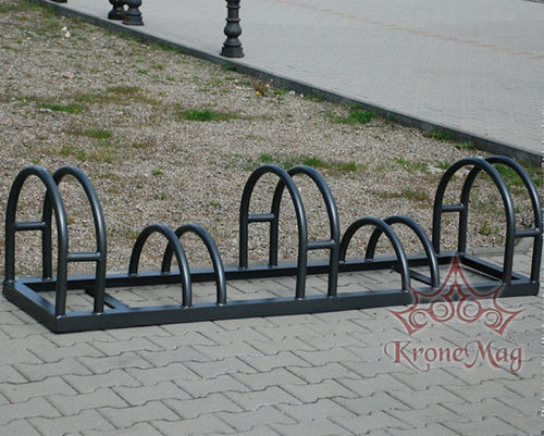 Floor-mounted bike rack - BIKE-5 - KRONEMAG MILLENIUM srl - metal / commercial / for public space
