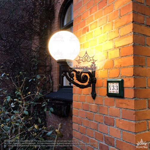 Classic wall light - LG103.G250 - KRONEMAG MILLENIUM srl - outdoor / cast iron / spherical