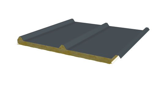 Roof sandwich panel - JI VULCASTEEL ROOF 37-500 - Joris Ide - metal facing / rock wool core