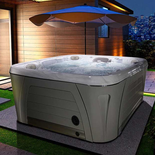 Built-in hot tub - S45 - Clairazur - above-ground / square / 4-seater