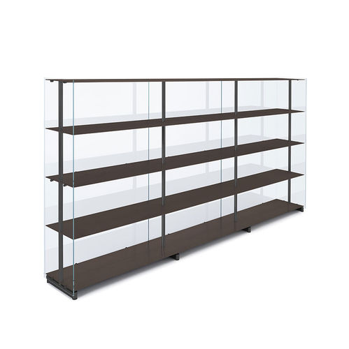 Free-standing bookcase - Red Baron - Knoll international - modular / high / room divider