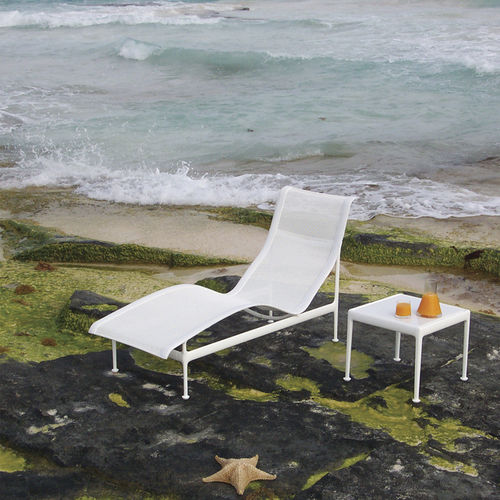 Contemporary coffee table - 1966 - Knoll international - polyester / extruded aluminum / steel