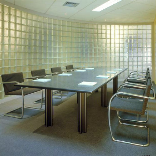 Contemporary conference table - Pascal - Knoll international - wood veneer / marble / aluminum base