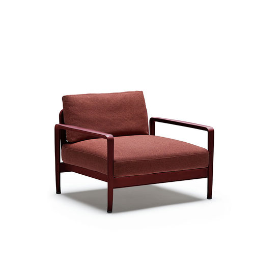 Contemporary armchair - LISSONI - Knoll international - fabric / polyurethane / epoxy