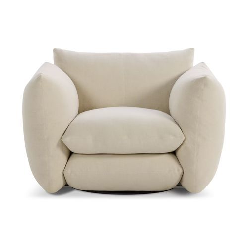 Contemporary lounge chair - PERRON PILLO - Knoll international - white / contract / swivel