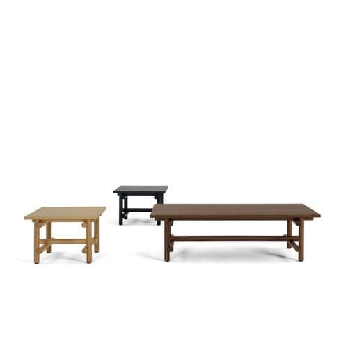 Contemporary coffee table - MUECKE - Knoll international - solid wood / natural oak / walnut
