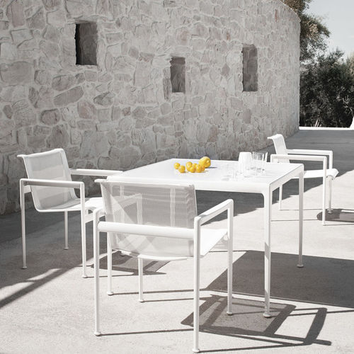 Contemporary dining chair - 1966 - Knoll international - outdoor / vinyl / polyester