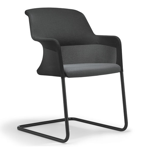 Contemporary visitor chair - 434 - Stoll Giroflex - indoor / mesh / fabric