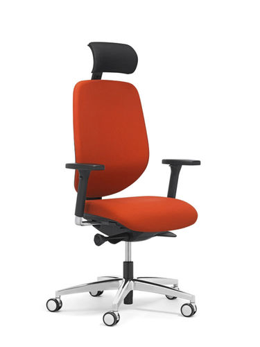 Contemporary office armchair - 353 - Stoll Giroflex - fabric / reclining / with headrest
