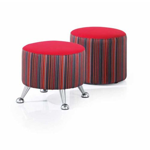 Contemporary stool - by Ocee Design - Four Design - fabric / upholstered / red