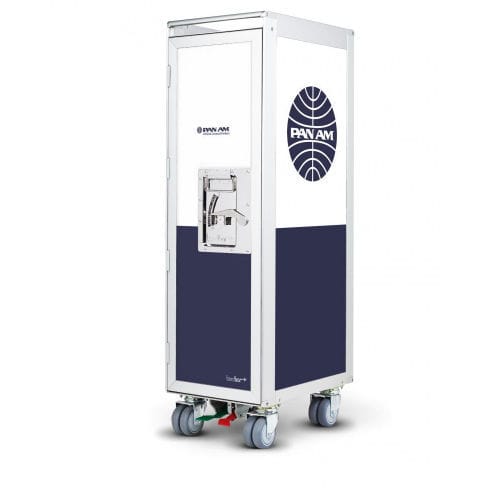 Commercial trolley - BORDBAR_NEW PAN AM JETSET - bordbar design GmbH - customizable / anodized aluminum / laminate