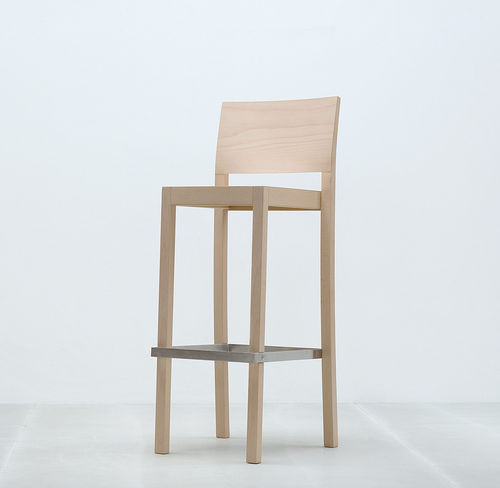 Contemporary bar chair - ST3N - HUSSL - wooden / commercial / without armrests