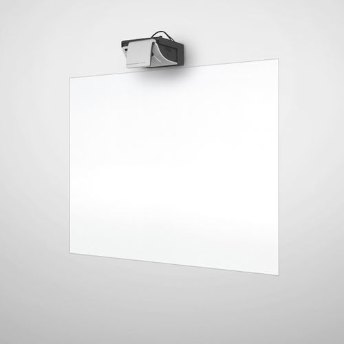 Wall-mounted projector screen - O-SPEZ - Adeco - muti-format