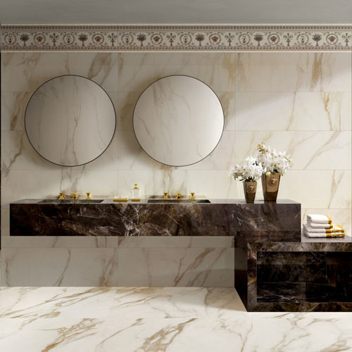 Porcelain stoneware tile - MAXIMVS - Versace Ceramics - polished / indoor / bathroom