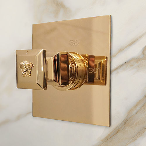 Washbasin mixer tap - G9102425 - Versace Ceramics - wall-mounted / thermostatic / metal