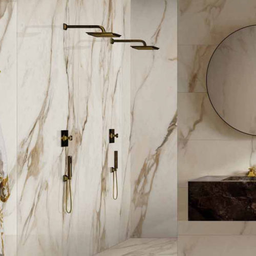 Wall-mounted shower head - G9102428 - Versace Ceramics - square / rain / commercial