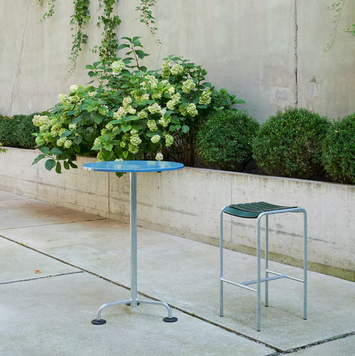 Contemporary bar stool - Atelier Alinea - ash / plastic / aluminum base