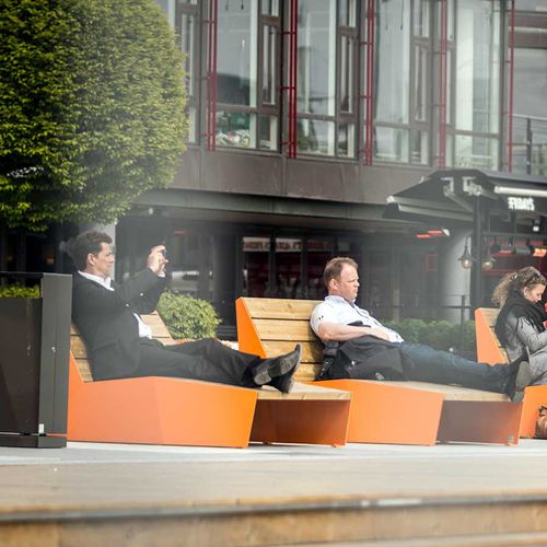Contemporary sun lounger - BLOC - Vestre