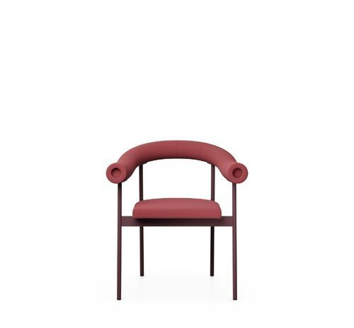 Modern conference chair - FONT - OFFECCT - indoor / steel / leather