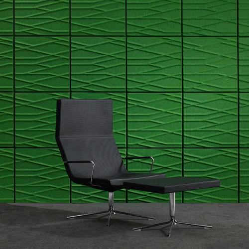 Wall-mounted acoustic panel - SOUNDWAVE® BOTANIC - OFFECCT - polyester fiber / square / colored