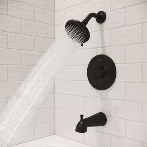 Shower mixer tap - WELLER - Pfister - bathtub / wall-mounted / metal