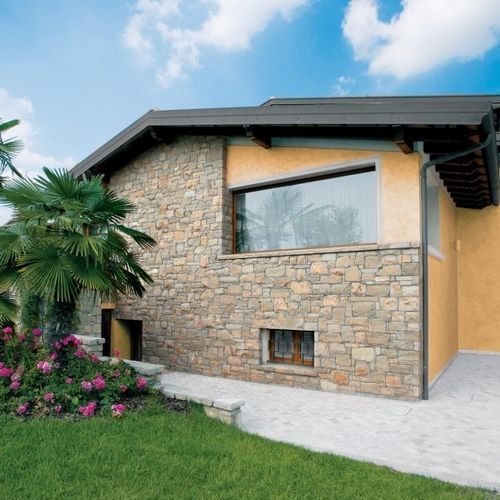 Stone wall cladding - ACROPOLI - BIOPIETRA - interior / exterior / glued