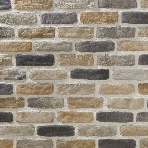 Stone wall cladding - LISTELLO MATTONE ANTICO MIX - BIOPIETRA - exterior / interior / glued