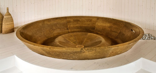 Outdoor swimming pool - CONCA - Vaselli Marmi - indoor / above-ground / stone