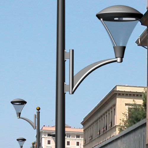 Urban lamp post - LEMAN LRA-9100 - ROS Iluminación - traditional / aluminum / stainless steel
