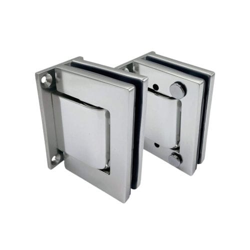 Door hinge - H2201A - Trivel - stainless steel / satin / glass