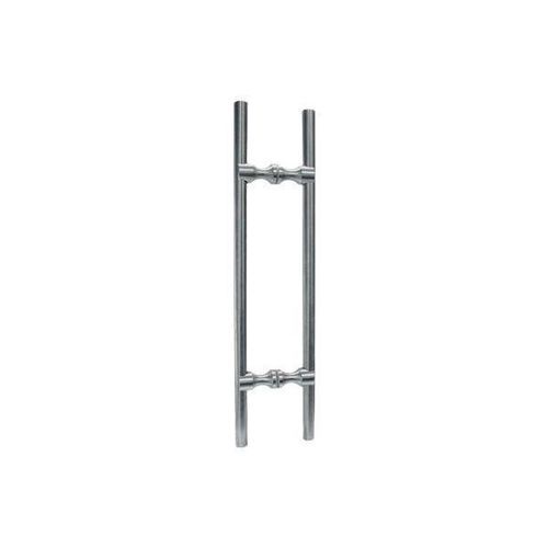 Glass door pull handle - T4760 - Trivel - stainless steel / wooden / plastic