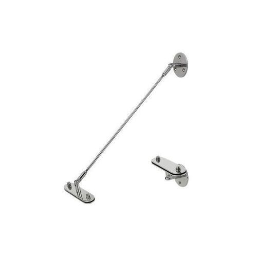 Entrance awning - 9510M - Trivel - stainless steel / glass / flat