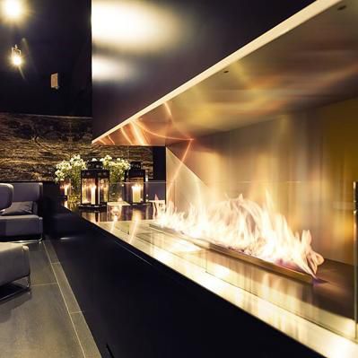 Bioethanol Fireplace Contemporary Open Hearth Built In