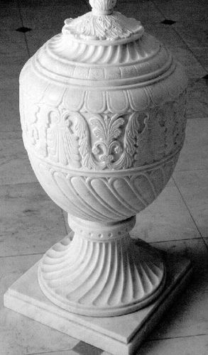 Contemporary vase - Leonardo Caminetti GmbH - limestone / marble
