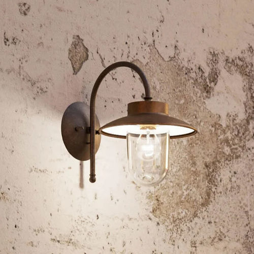 Traditional wall light - CALMAGGIORE - IL FANALE - garden / glass / brass
