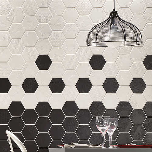 Porcelain stoneware tile - CAPRICE - NATUCER - high-gloss / embossed / smooth