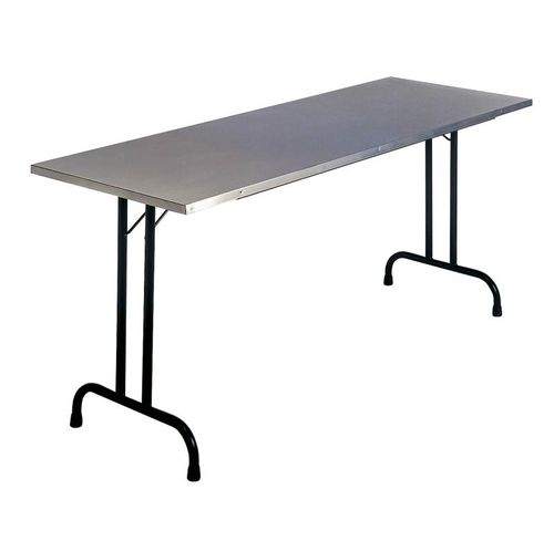 Folding work table - BAHIA INOX - METAFOX - contemporary / stainless steel / rectangular