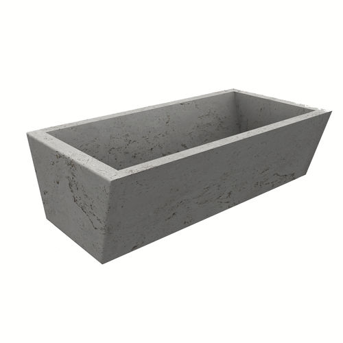 Natural stone planter - SLIM - Arredo di Pietra srl - travertine / rectangular / modular